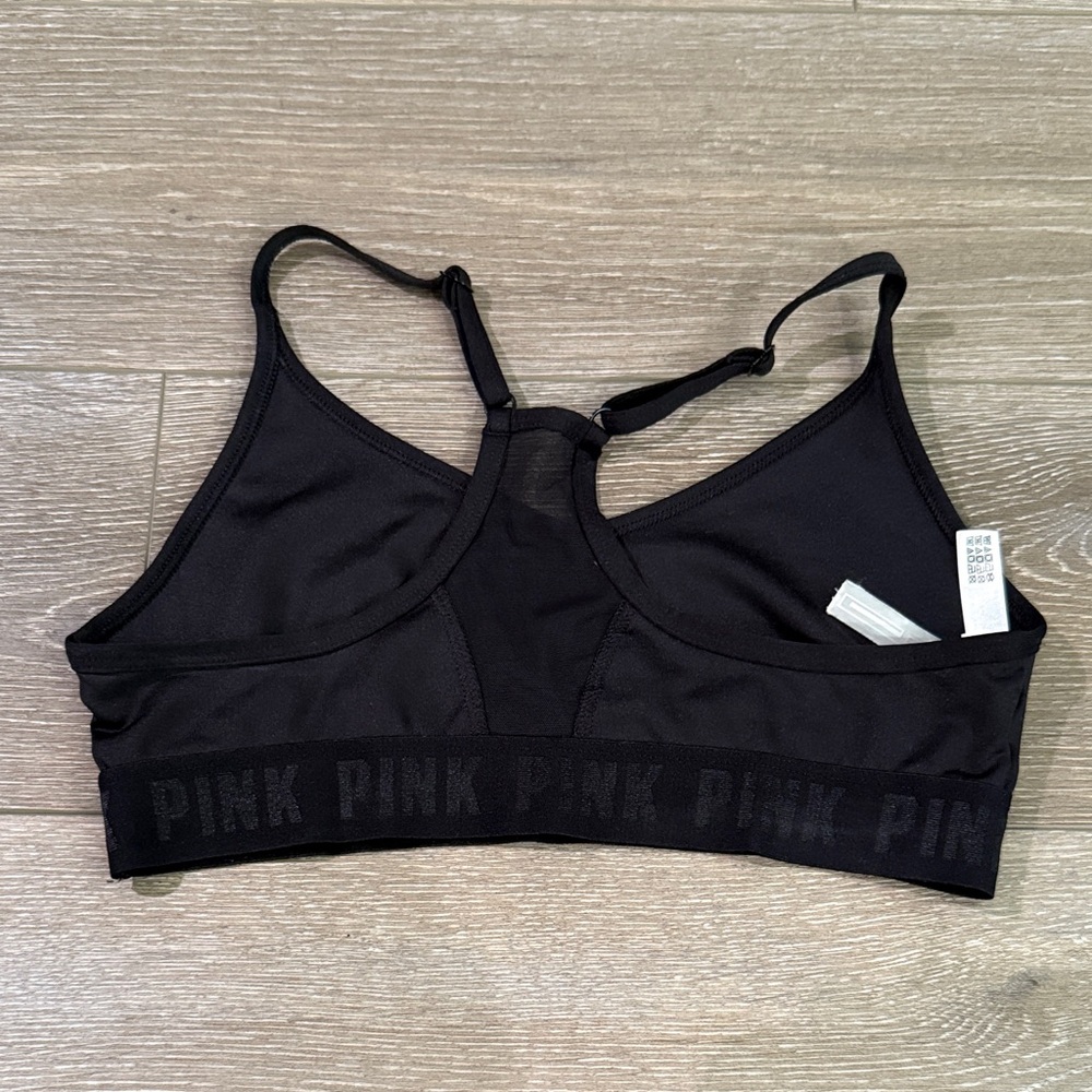 PINK Victoria's Secret Black Mesh Sports Bra - Picture 5 of 6